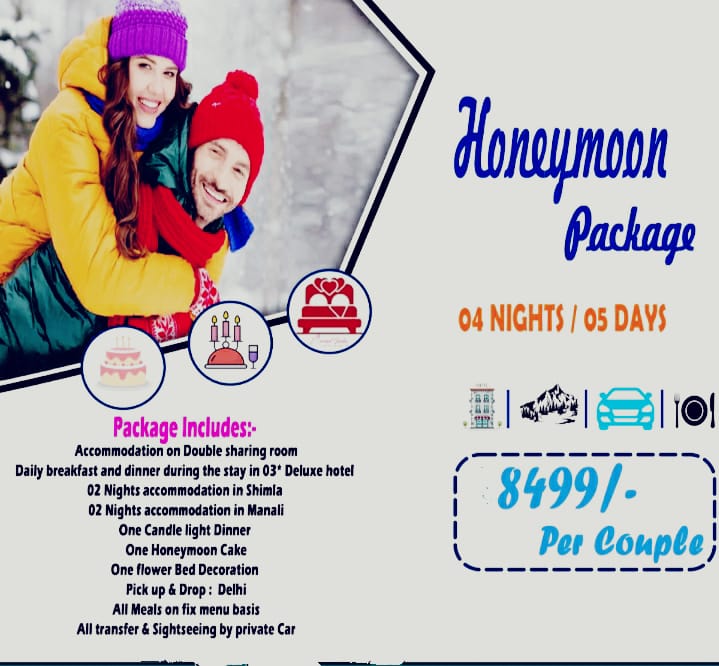 Honeymoon Package 4 Nights / 5 Days Shimla & Manali